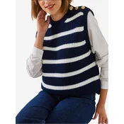 Bianco Lucci Pulover modra/bela