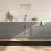 Tepih pravokutni crni 60 x 1000 cm od bambusa