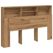 Vidaxl Omarica z vzglavjem, umetniški hrast 180x19x103,5 cm, inženirski les