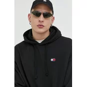 TOMMY HILFIGER MEN'S BLACK ZIPLESS SWEATSHIRT