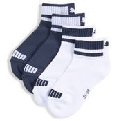 Puma Quarter Socks 2 Pack Youth, Pink, Size 27-34, Clothing
