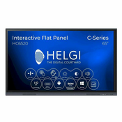 Helgi HC6520M - 65 4K Ultra HD LED 3840 x 2160, 40 dodirnih tocaka, 6000:1, 560 cd/m2, Zero Gap, WiFi, USB-C Full-Link, Android OS, integrirani zvucnici, Chimpa RDM, zidni nosac gratis