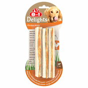8in1 Delights palčke za žvečenje piščanec - 75 g (3 kosi)