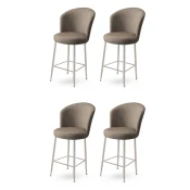 Hanah Home Set barskih stolica Alte, 4 komada, Bež