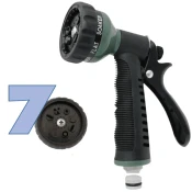 AquaControl brizgalna pištola za zalivanje, set pištola 7 oblik + priključki 15 mm (C2047)