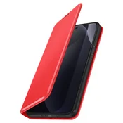 AVIZAR Preklopna torbica za Redmi Note 15 Pro Plus 5G – predali za kartice in stojalo, Rdeča, (5000274533)