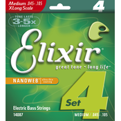 ELIXIR 045/105 MEDIUM XL 4STR L BASS NANOWEB