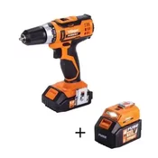 Akumulatorska bušilica odvrtac VLN 3220 FUSE (1BCB) Villager + FUSE akumulatorski lampa i USB punjac za mobilni telefon VLN 9920