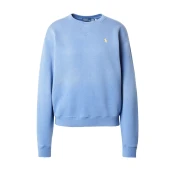 Polo Ralph Lauren za ženske. 211943006017 Pulover iz flisa modre barve (L), Modra, Priložnostno, Bombaž