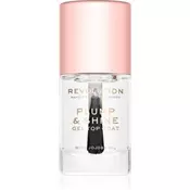 Makeup Revolution Plump & Shine lak za nokte s gel efektom proziran 10 ml