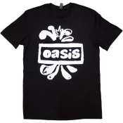 Oasis Majica Logo Splat Unisex Black L