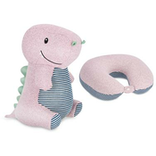 Spokey CUDDLY 2in1 Childrens travel vankúšik and plush toy in one, hippo