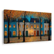 Slika jesenski večer na ulici - 40x30