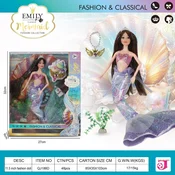 HK Mini lutka sirena ljubicasta