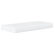 Greatstore Dnevna postelja z vzmetnico temno siva 100x200 cm blago