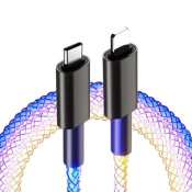 MXM Kabel za polnjenje in sinhronizacijo USB-C/Lightning za Apple z osvetlitvijo in PD, 1 meter