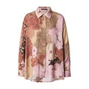 Sisley Bluza  pesek / čokolada / roza / bordo