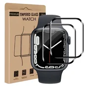 Infostyle Carantee zaščitno steklo za Apple Watch Series 7/8/9 (41 mm) – 9H HD zaščita, paket 2 kos