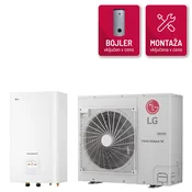 LG toplotna črpalka Therma V split HU091MR.U44 + HN091MR.NK5 – 9KW z 200l bojlerjem in montažo - LG