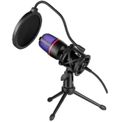 Gaming stream mikrofon Defender Forte GMC 300 3.5mm 1.5m kabl ljubicasti