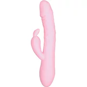 Brezročni pulzator z izboklino za klitoris Pulzie Bunny (22 cm)