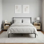 vidaXL Viseca nočna omarica 2 kos Sonoma hrast 40 x 30 x 50 cm