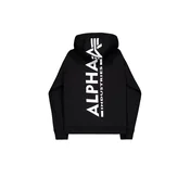 ALPHA INDUSTRIES Majica Backprint črna