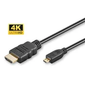 MicroConnect visokohitrostni HDMI 2.0 A HDMI mikro 2 m