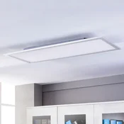 Lindby LED panel Livel, 4000K, 120cm x 30cm, srebrn, kovinski - Kuhinja - Sodobni - bela, srebrna - Plastika