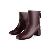 L37 HANDMADE SHOES Gležnarji A LONELY PLACE TO BE burgund