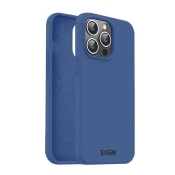 UNBRANDED Tekoči silikonski ovitek SiGN za iPhone 15 Pro Max - moder