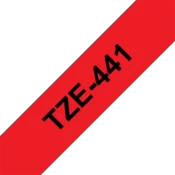 Brother TZE441 črno/rdeča 18 mm
