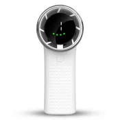 Premium prenosni ventilator Techsuit Mini Hand Fan z LED zaslonom in petimi hitrostmi - bel