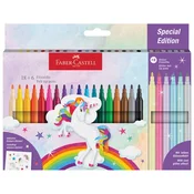 FLOMASTER ŠKOLSKI  18 PLUS 6BARV UNICORN FABER CASTELL 554221 BLISTER