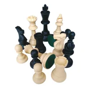 Plasticne šahovske figure Modiano, otežane, 9.5 cm