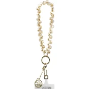 Guess Univerzální Popruh na Ruku Crystals 4G Charm Gold