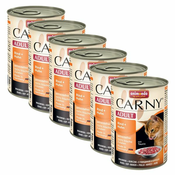 Hrana CARNY ADULT govedina in perutnina - 6x400 g