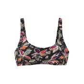 BUFFALO Bikini zgornji del  svetlo bež / sivka / oranžna / črna