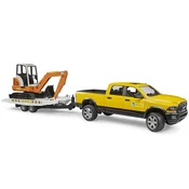 Bruder Džip RAM 2500 sa prikolicom i Rovokopacem 025465