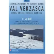 Landeskarte der Schweiz Val Verzasca, Carta scialpinistica e per racchette da neve
