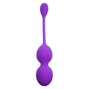 Gardj Europe Vibrirajoče Kegelove kroglice 32 mm, 80 g, vijolične, 10 funkcij, USB – B – serija