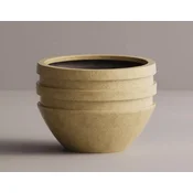 Casa Padrino luxury concrete flowerpot yellow A� 80 x H. 60 cm - Living room & garden decorative plant pot