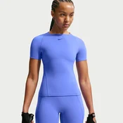 Nike Universa Womens Dri-FIT Short-Sleeve Top - Blue