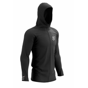 Muška sportski pulover Compressport 3D Thermo Seamless Hoodie Zip - black
