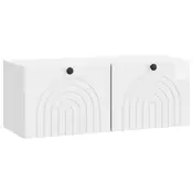 TV ormar za zid Zidne Bijela visokog sjaja 78,5 x 31 x 30 cm