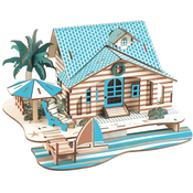 Woodcraft Lesena 3D sestavljanka Vila na Baliju