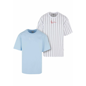 Karl Kani Majica Essential  modra / rdeča / črna / bela