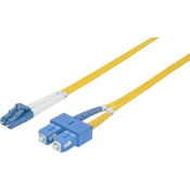 Staklena vlakna Svjetlovodi Prikljucni kabel [1x Muški konektor LC - 1x Muški konektor SC] 9/125 µ Singlemode OS2 3 m Intellinet