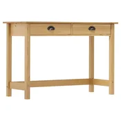 Vidaxl Konzolna mizica Hill z 2 predaloma 110x45x74 cm borovina