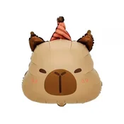 Kapibara rojstnod balon iz folije - 48 x 38 cm